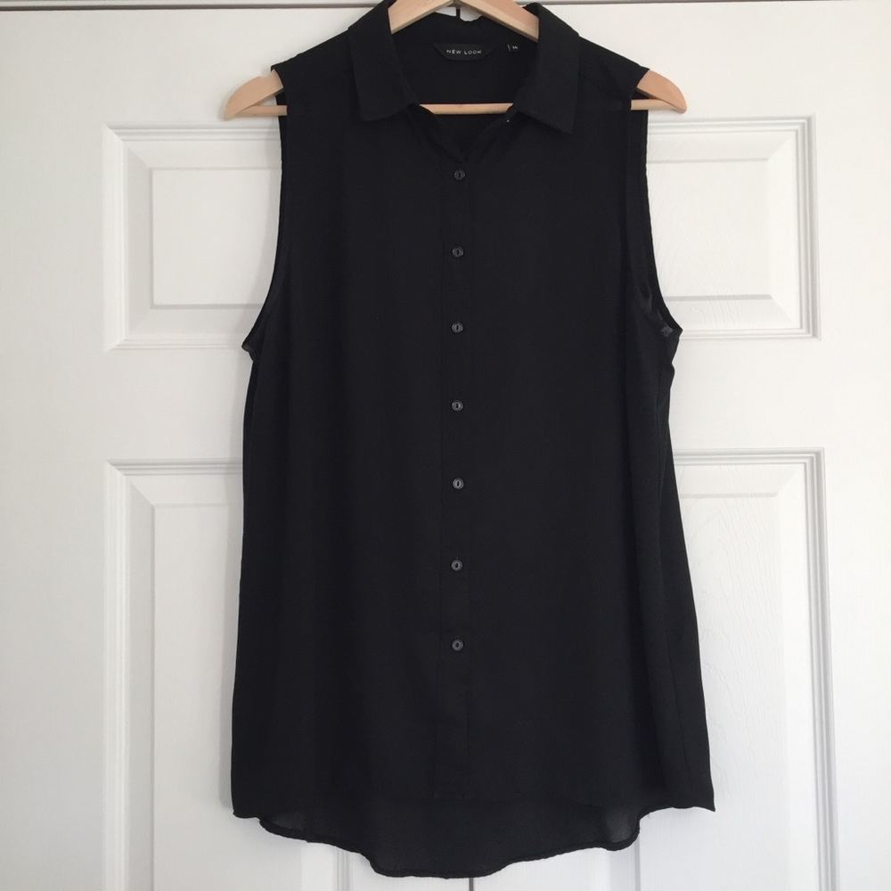 Long Sleeveless Blouse